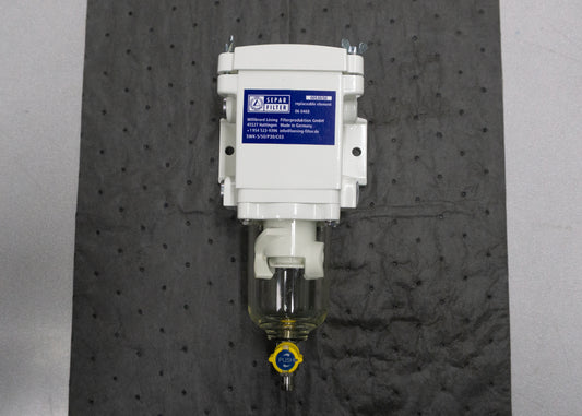 Separ Single 79 GPH Fuel Water Separator w/ Clear Bowl